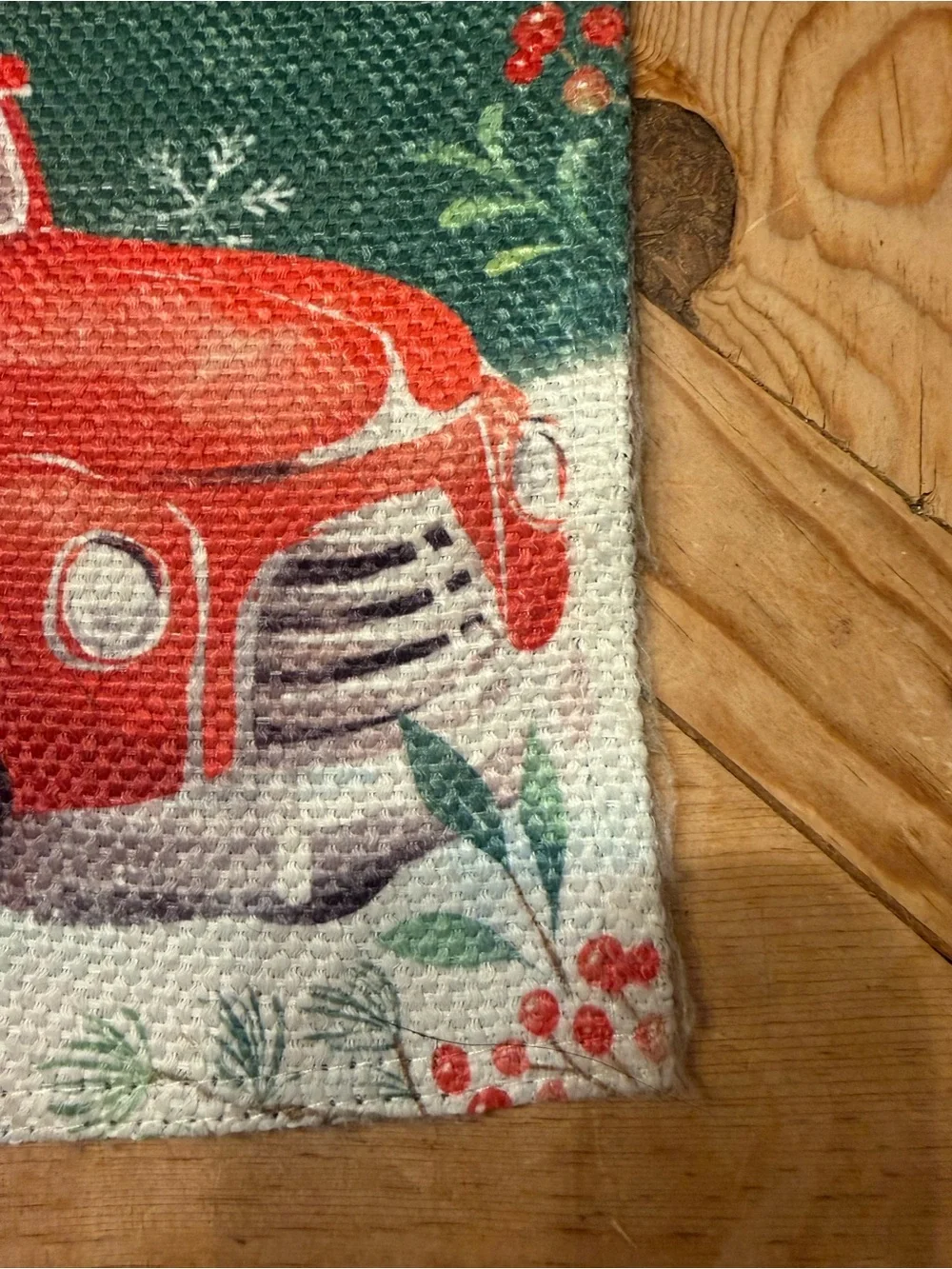 Home for the Holidays Red Truck Holiday Garden Flag